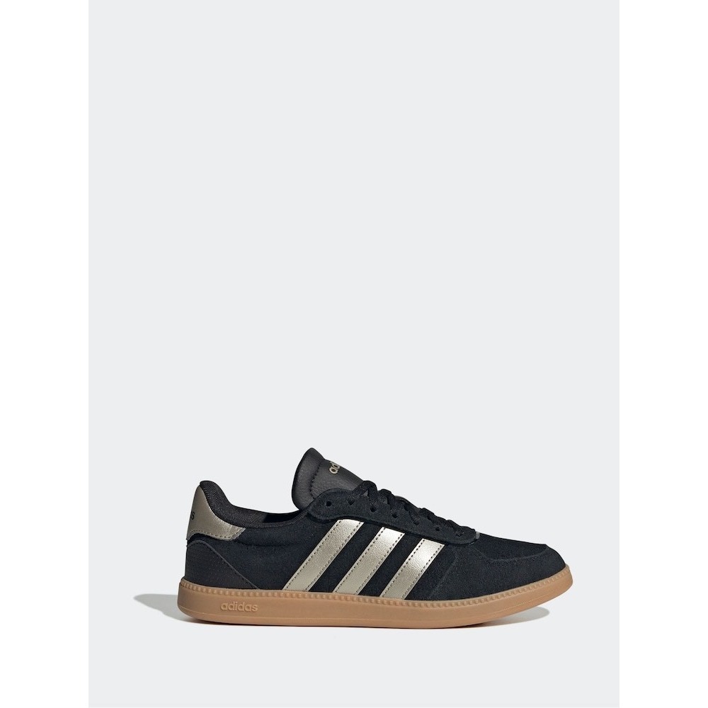 adidas Breaknet‎ Sleek Trainers Black Silver Metallic Gum Sole Womens 8 GW5523